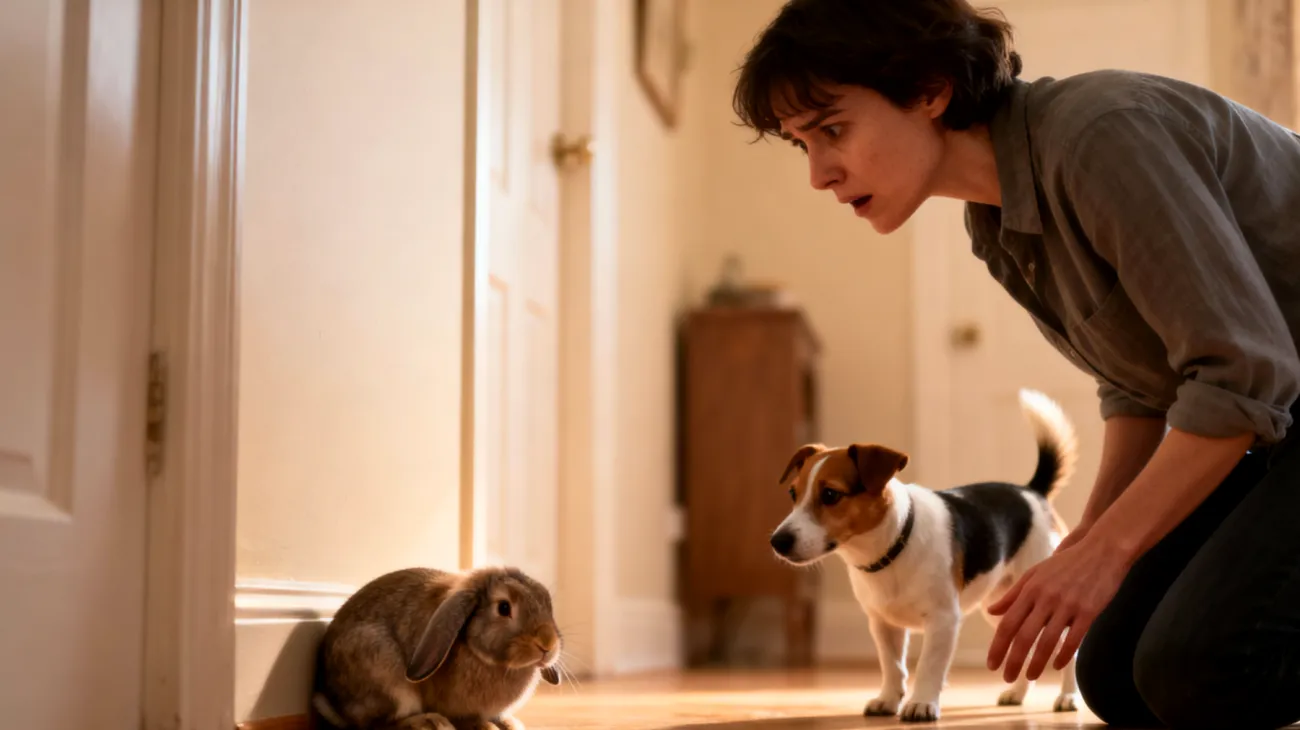 Ein neu adoptiertes Kaninchen zeigt aggressives oder ängstliches Verhalten gegenüber bereits vorhandenen Haustieren im Haushalt und benötigt eine schrittweise und behutsame Eingewöhnung, um Stress zu reduzieren und eine harmonische Zusammenführung zu ermöglichen"