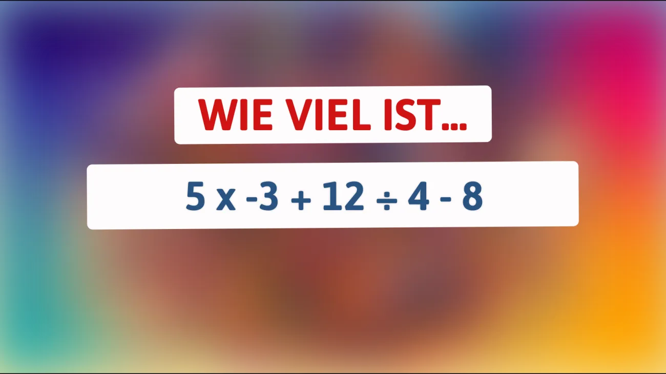 Nur 1% der Menschen können diese Mathe-Herausforderung knacken! Kannst du es?"