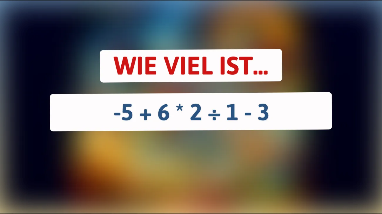 Nur Genies schaffen es! Kannst du dieses mathematische Rätsel lösen und das richtige Ergebnis finden?"