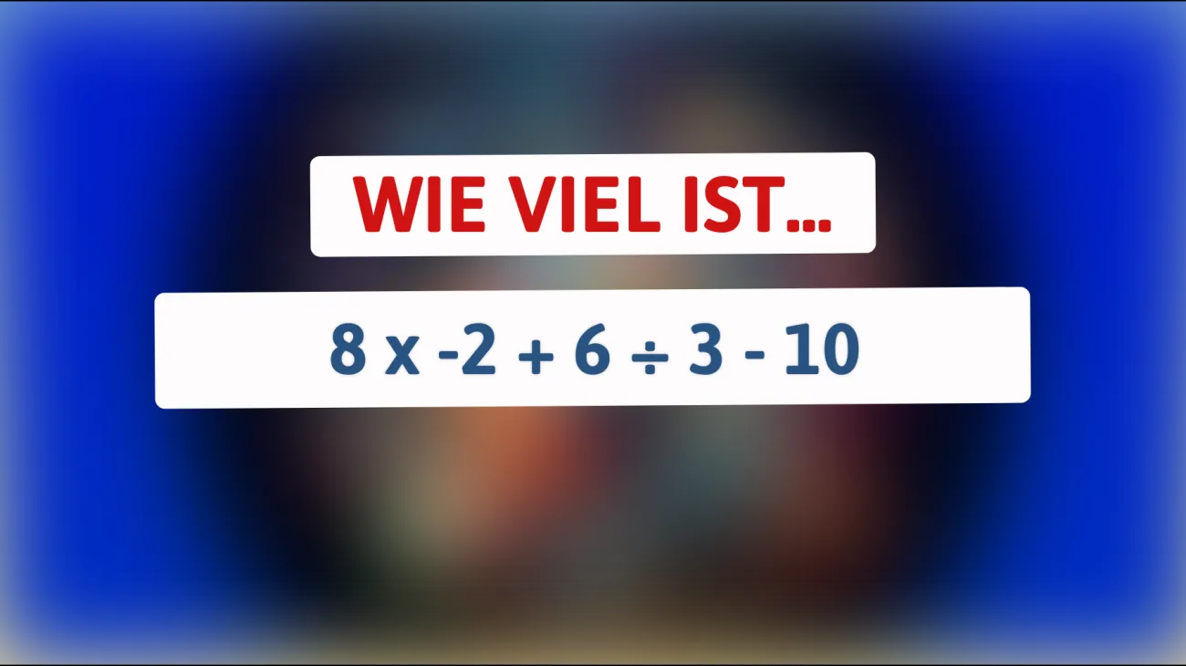 Nur für kluge Köpfe: Kannst du das mathematische Rätsel lösen?"