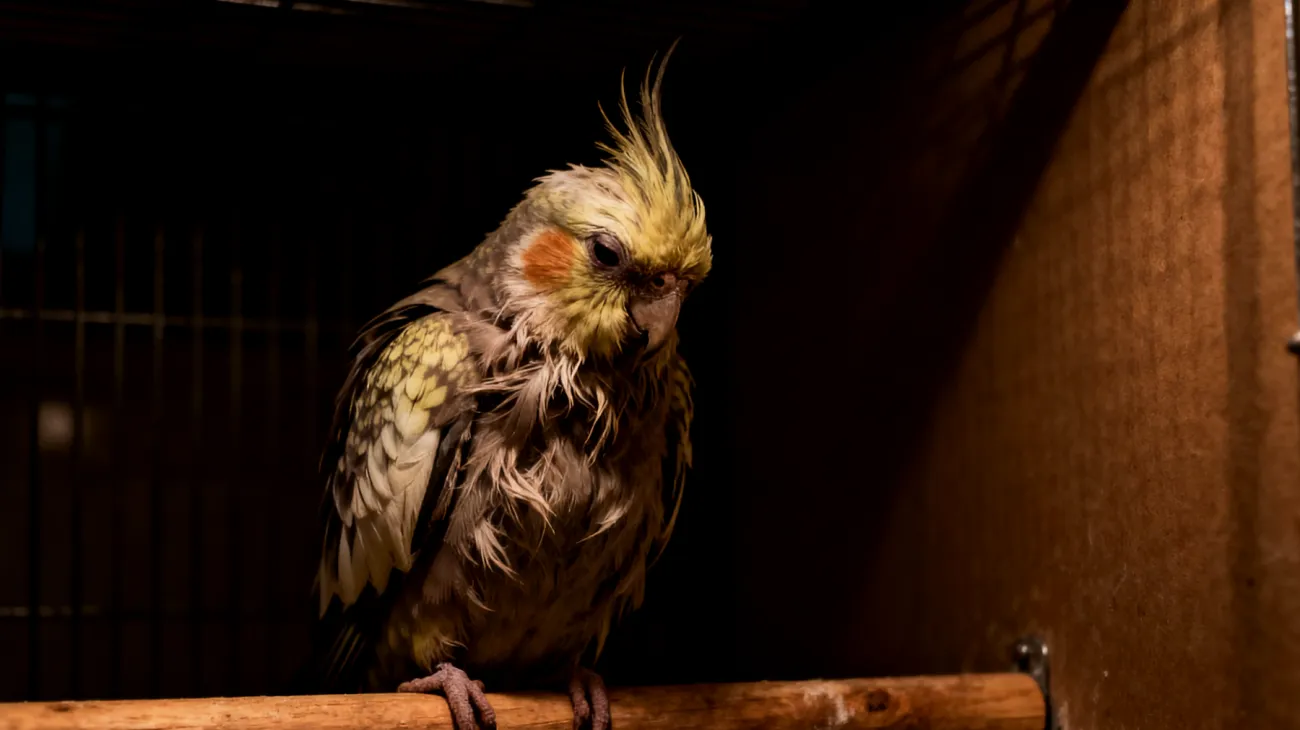 Ältere Nymphensittiche leiden häufig unter chronischem Stress und Unruhe, da sie empfindlicher auf Umgebungsveränderungen reagieren und oft unter altersbedingten Beschwerden wie Arthritis oder nachlassender Sehkraft leiden, was zu erhöhter Angst und Nervosität führt"